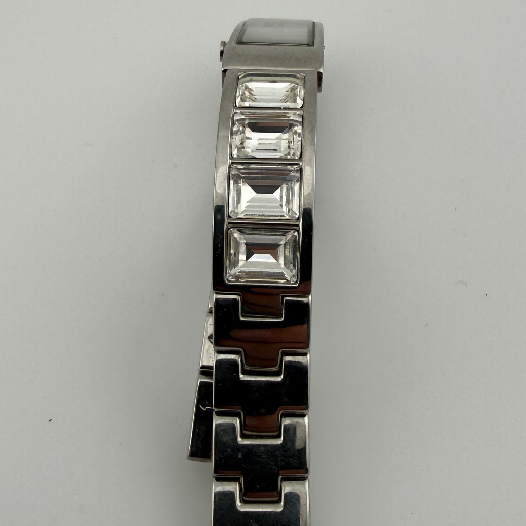 DKNY Ladies Crystal Bracelet Watch Silver Dial 15mm (Fully Tested and working)- £5.00