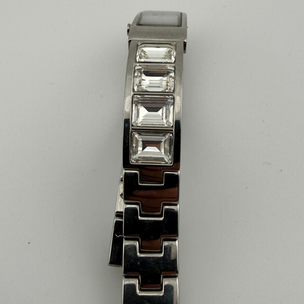 DKNY Ladies Crystal Bracelet Watch Silver Dial 15mm (Fully Tested and working)- £5.00