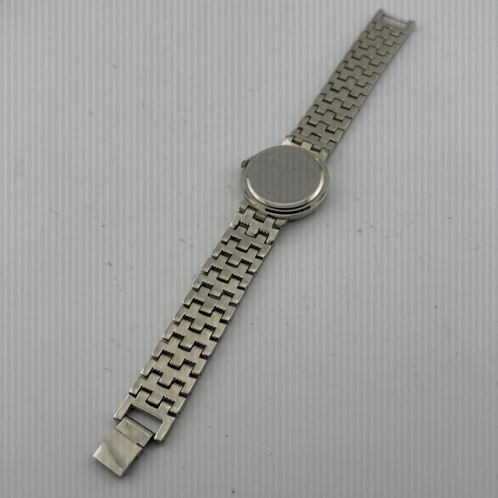 Rojas Quartz Gents Black Dial Silver Tone Bracelet Watch Fully Tested And Working- £15.00