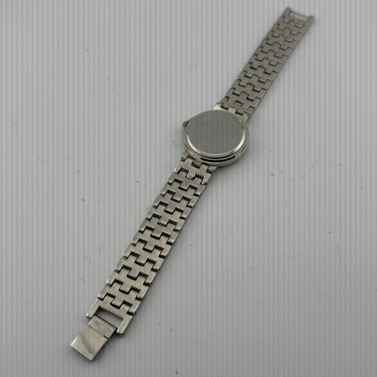 Rojas Quartz Gents Black Dial Silver Tone Bracelet Watch Fully Tested And Working- £15.00