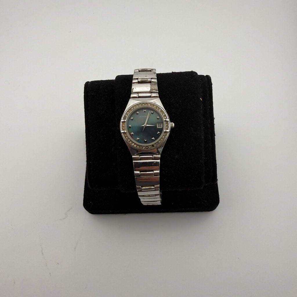 d’Alton Ladies Crystal Bezel Blue Dial Quartz Watch Date (Fully Tested and working)- £15.00