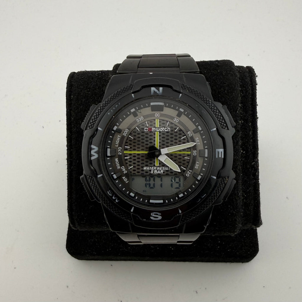 ComWatch 1939G Black Ana-Digi Sports Watch 48mm
