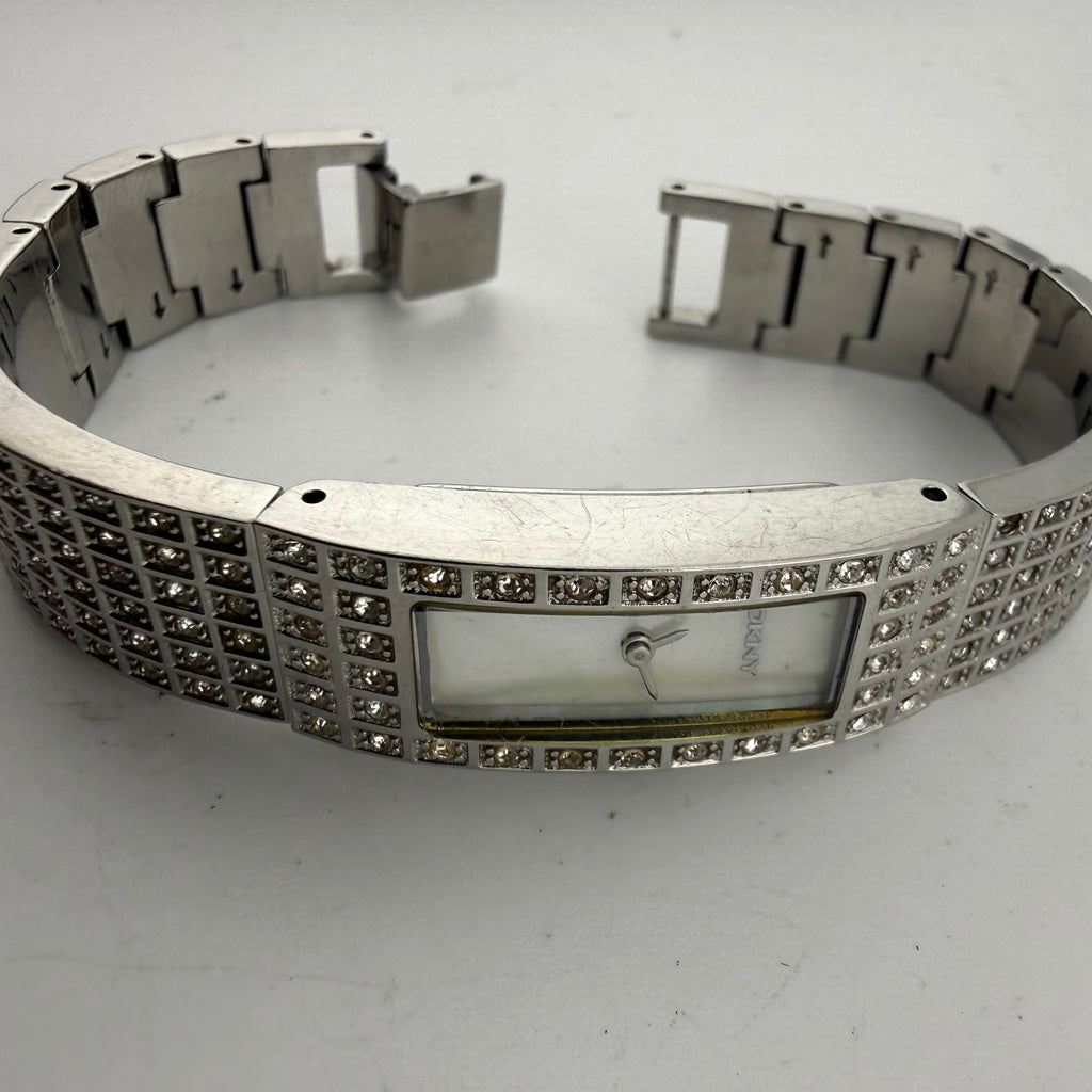 DKNY NY3407 Ladies Crystal Bracelet Mother of Pearl Dial Watch 15mm (Fully Tested and working)- £25.00