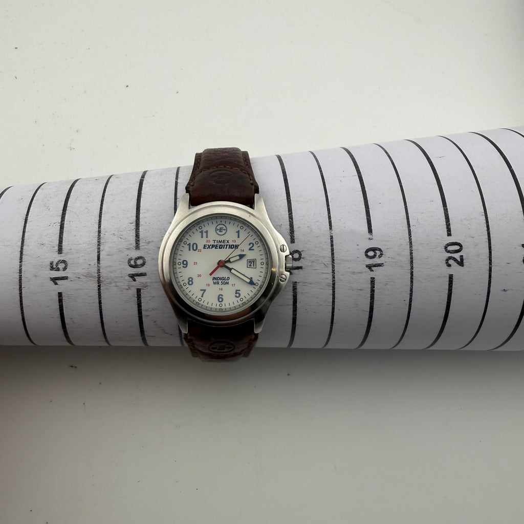 Timex Expedition Indiglo Gents Date Leather Strap Field Watch Fully Tested and Working- £20.00