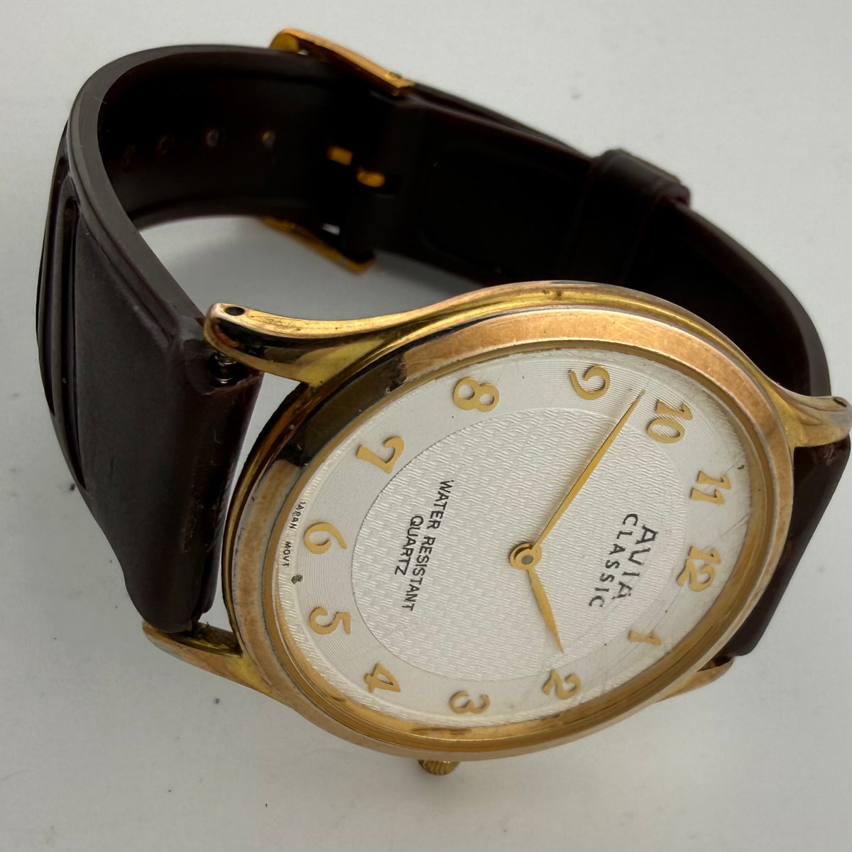 Avia Classic Mens Gold Tone Quartz Watch Fully Tested and Working- £30.00