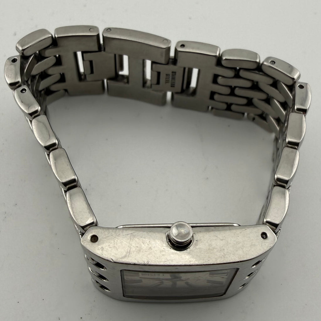 DKNY NY8191 Ladies Silver Stainless Steel Rectangular Quartz Fully Tested and Working- £25.00