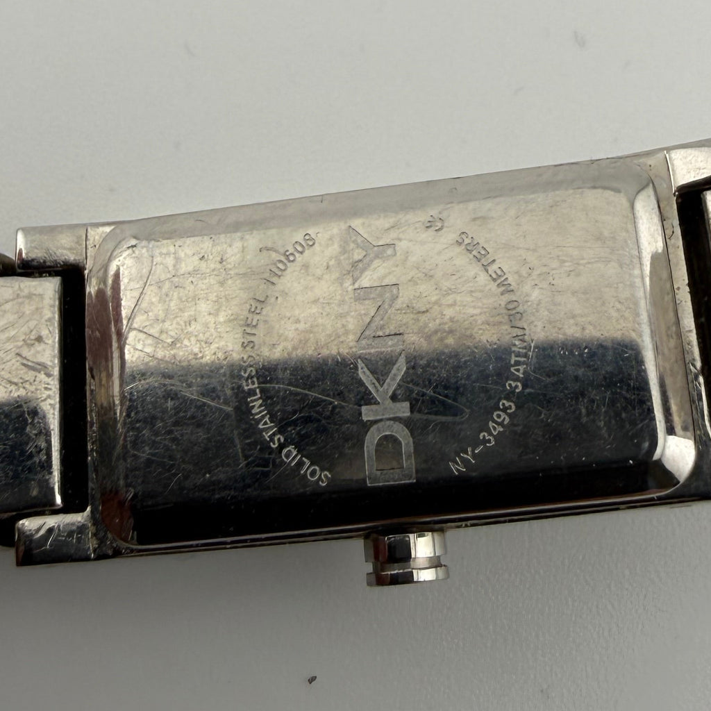 DKNY Ladies Crystal Bracelet Watch Silver Dial 15mm (Fully Tested and working)- £5.00