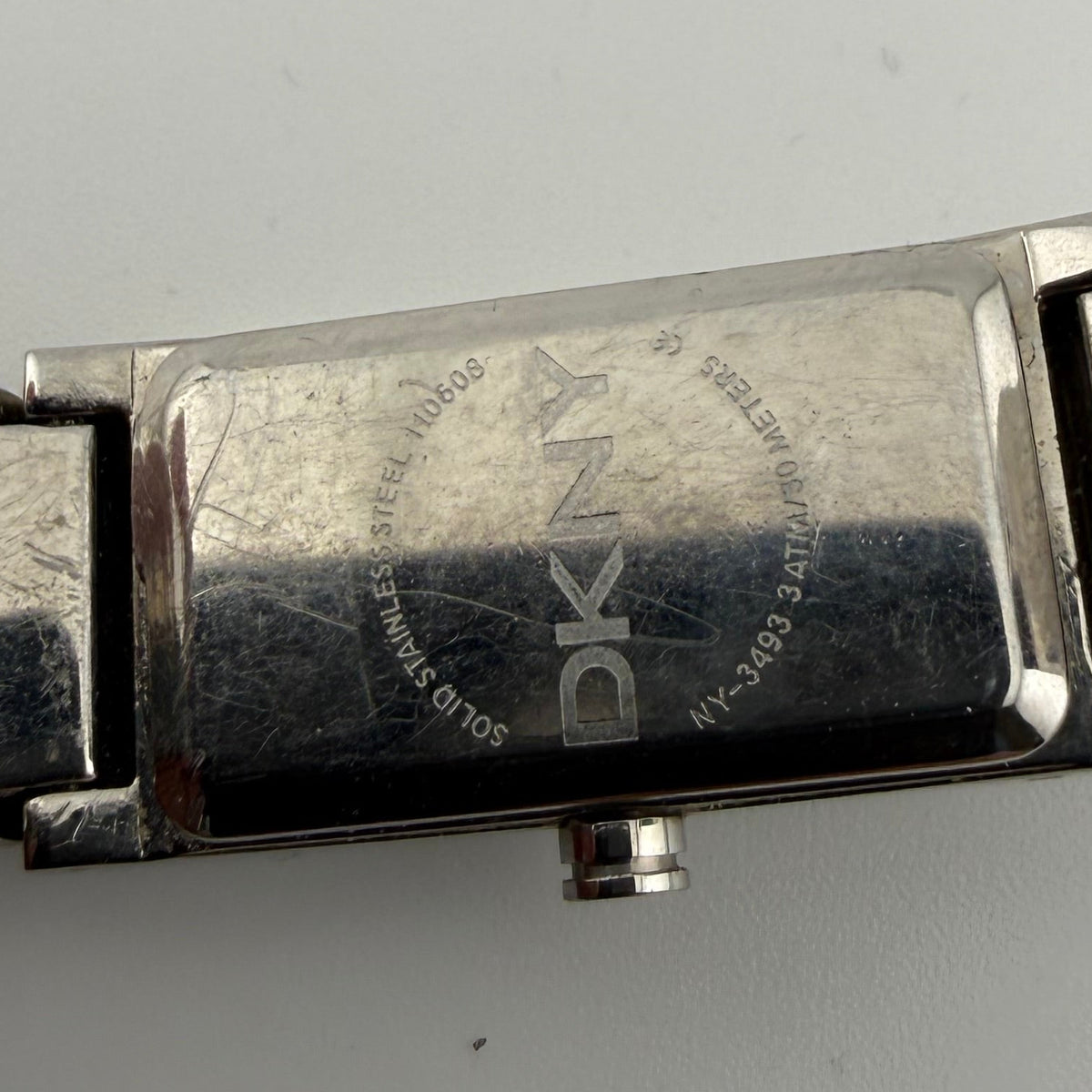 DKNY Ladies Crystal Bracelet Watch Silver Dial 15mm (Fully Tested and working)- £5.00