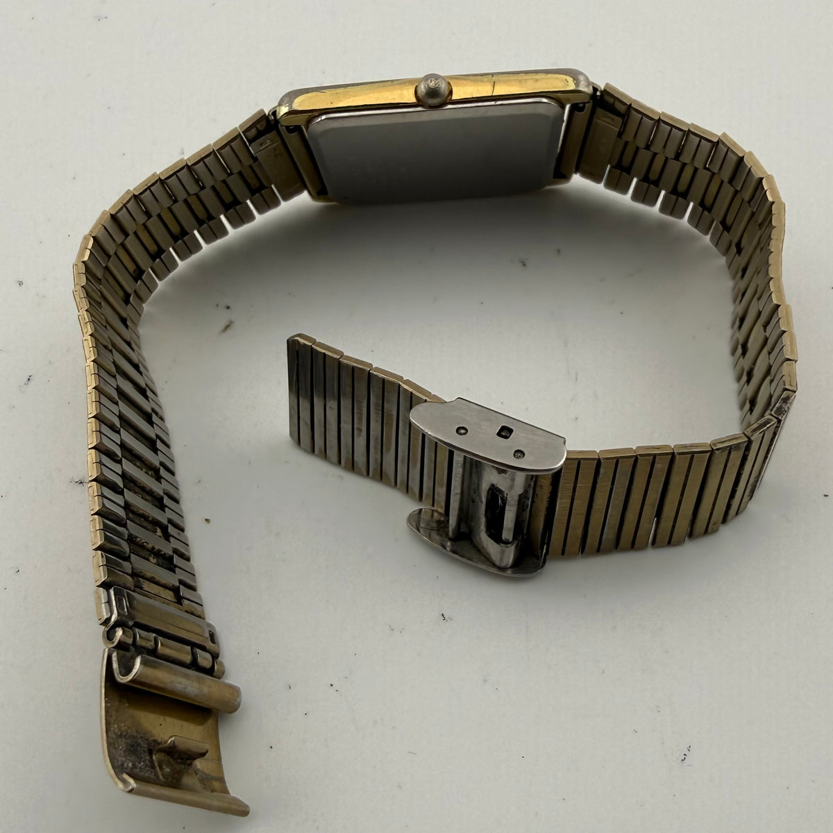 Vintage Seiko Quartz 6530-5550 Black Dial Gold Tone Watch (Fully Tested and working)- £10.00