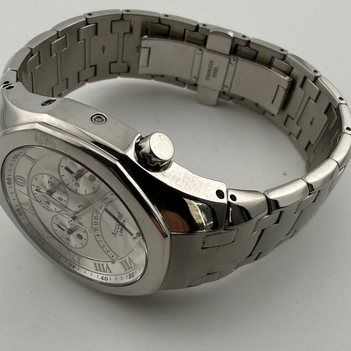 Accurist Greenwich Old Royal Observatory Multi-Function Stainless Steel Watch 40mm- £85.00