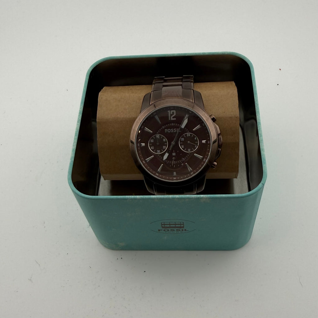 Fossil FS4608 Gents Brown Chronograph Watch Fully Tested and Working- £50.00