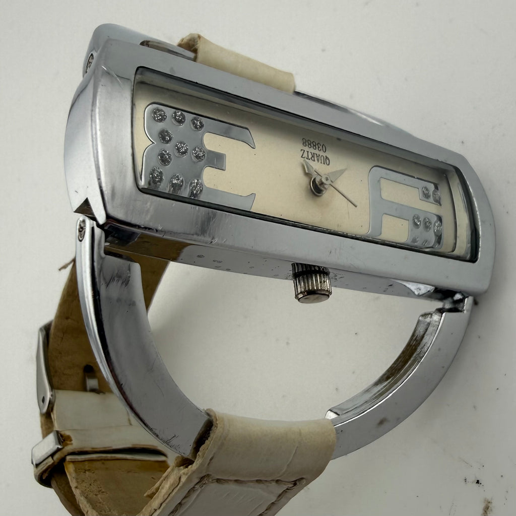 Giorgie Valentian 03888 Ladies Crystal Style Cuff Bangle Quartz Watch Fully Tested and Working