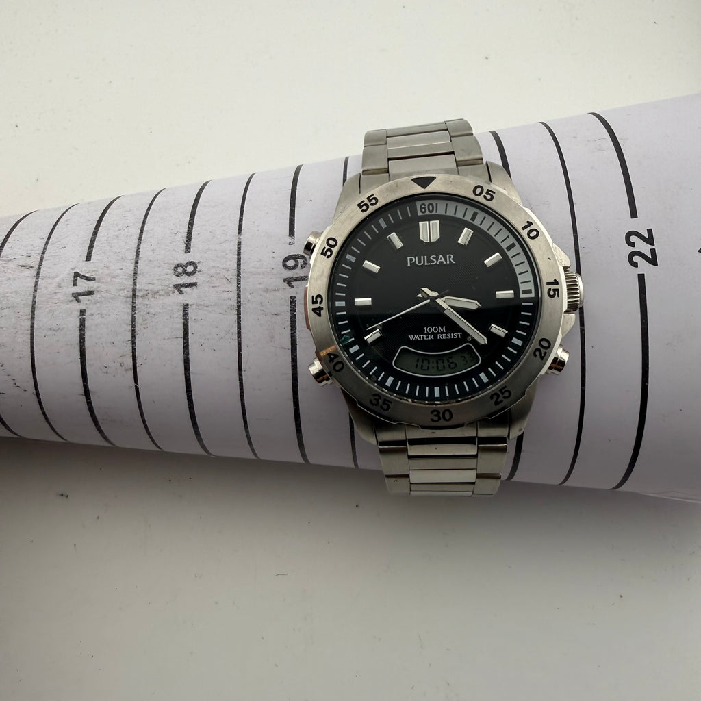Pulsar V071-X067 Mens Ana-Digi Alarm Chronograph 100M Watch Fully Tested and Working- £45.00