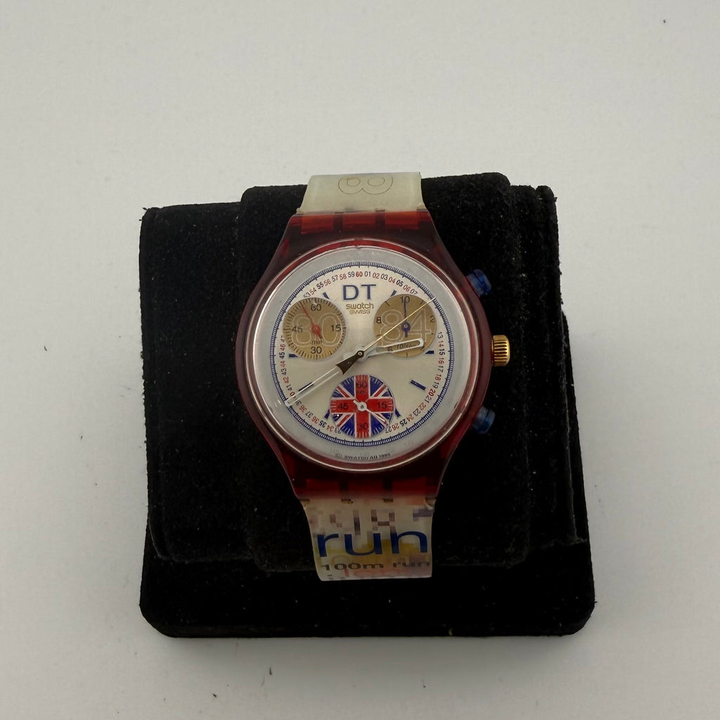 Swatch SCZ105 Daley Thompson Atlanta 1996 Olympic Chronograph Vintage Watch Fully Tested and Working- £45.00