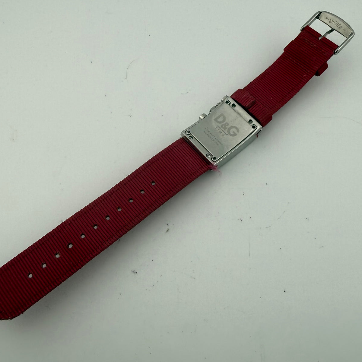 D&G Dolce & Gabbana Time Ladies Crystal Set Pink Watch Fully Tested and Working- £25.00