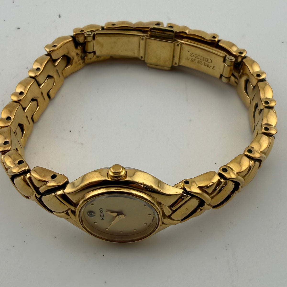 Seiko Ladies Gold Tone Quartz Watch 1N00-0CG8 Bracelet Fully Tested and  Working- £40.00