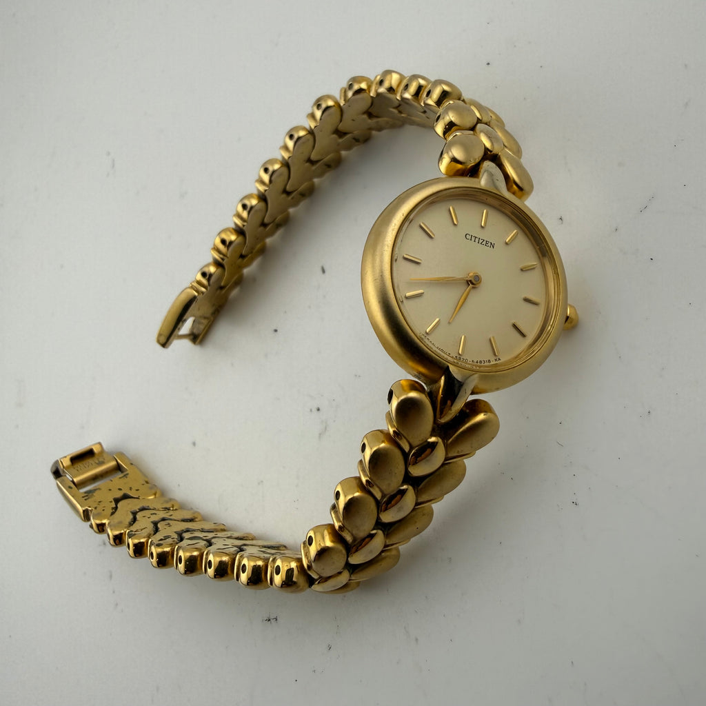 Vintage Citizen 5920-S53540 Gold Tone Ladies Quartz Watch 25mm (Fully Tested and working)- £40.00