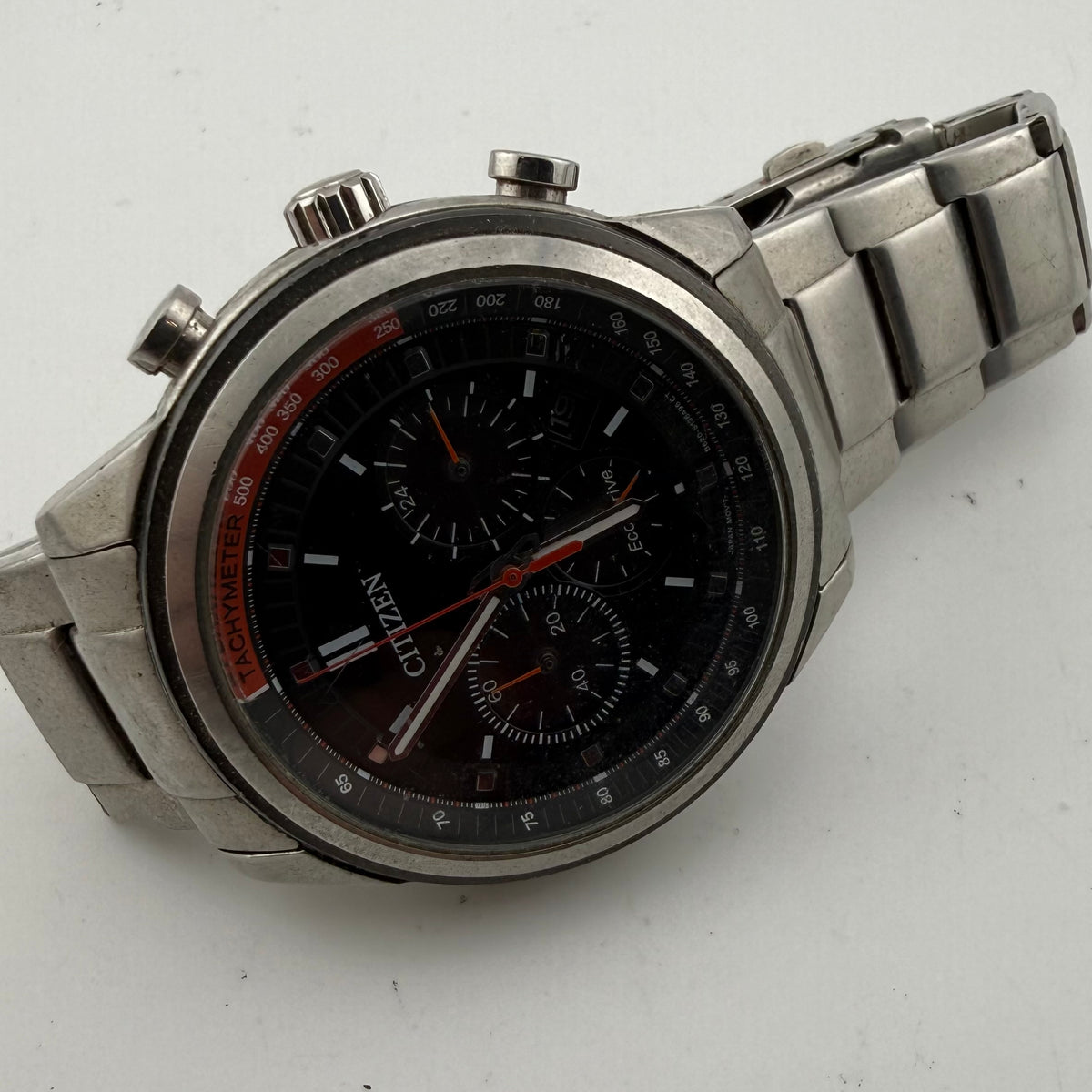 Citizen Eco-Drive B620-S078298 Chronograph Black Dial 47mm Boxed (Fully Tested and working)- £100.00