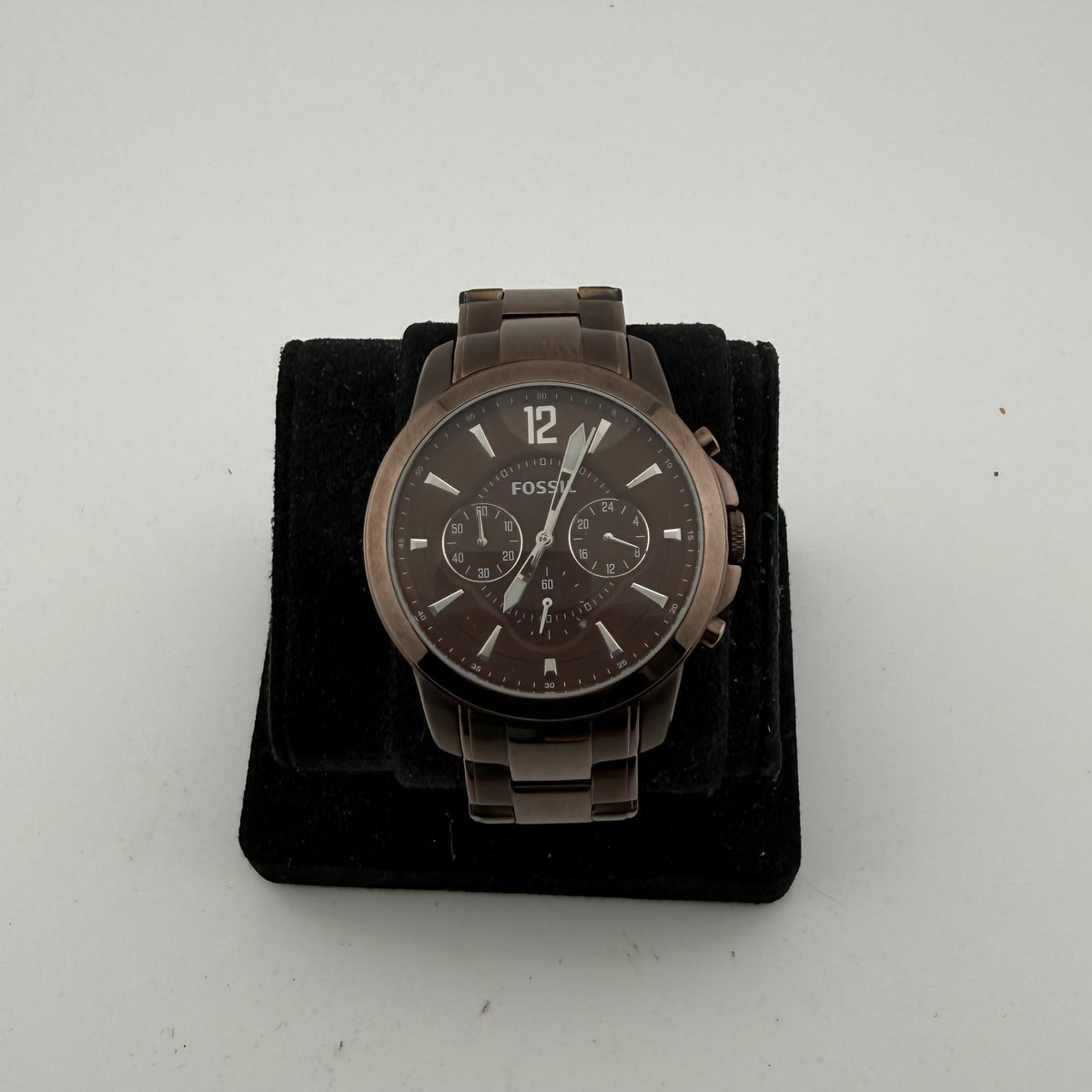 Fossil FS4608 Gents Brown Chronograph Watch Fully Tested and Working- £50.00