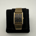 Vintage Seiko Quartz 6530-5550 Black Dial Gold Tone Watch (Fully Tested and working)- £10.00