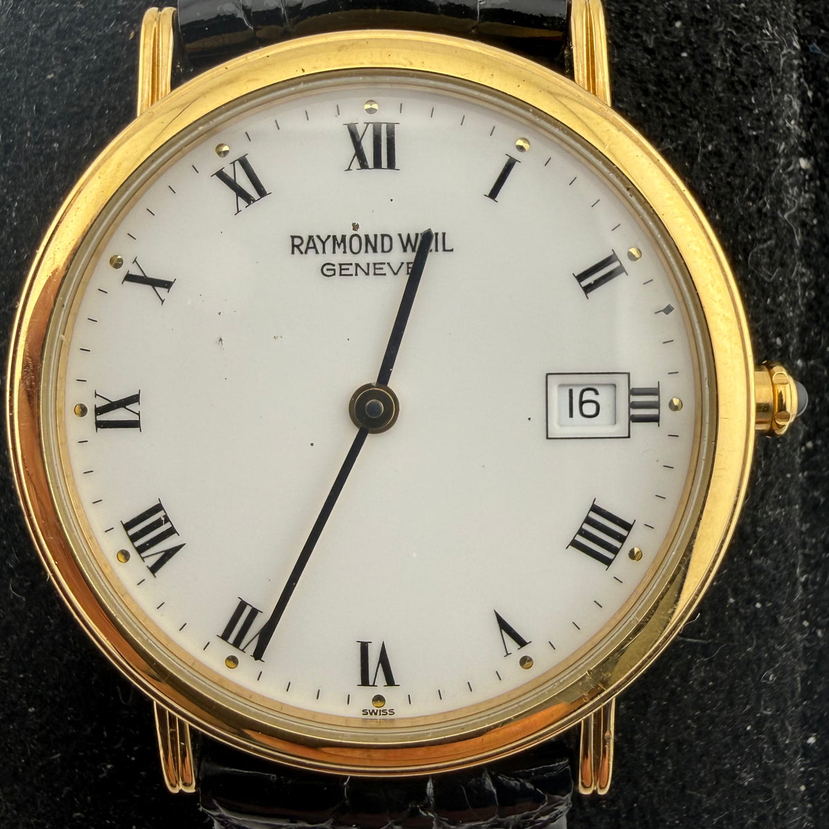 Raymond Weil Geneve 18K Gold Electroplated Swiss Gents Dress Watch Fully Tested and Working- £160.00