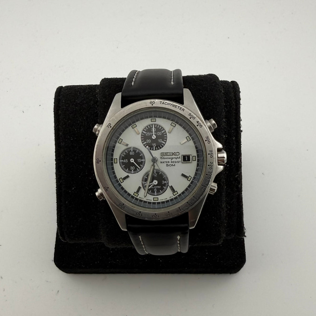Seiko 7T32-7E80 Panda Dial Alarm Chronograph Vintage 1998 43mm Boxed(Fully Tested and Working)- £130.00