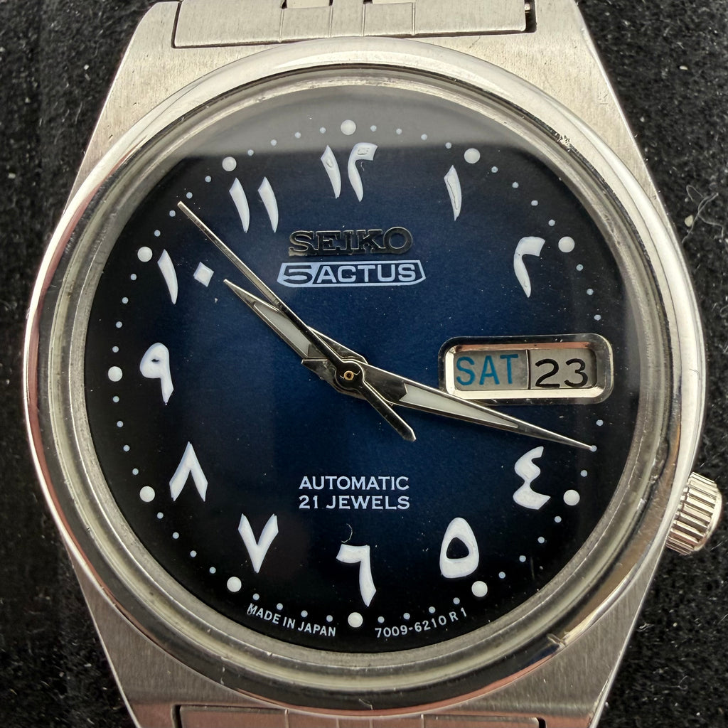Vintage Seiko 5 Actus 7019-6180 Arabic Dial Automatic 1975 (Fully Tested and working)- £140.00