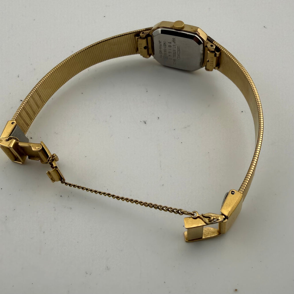 Vintage Seiko 1421-5610 Ladies Gold Tone Quartz Watch October 1981 20mm (Fully Tested and working)- £35.00