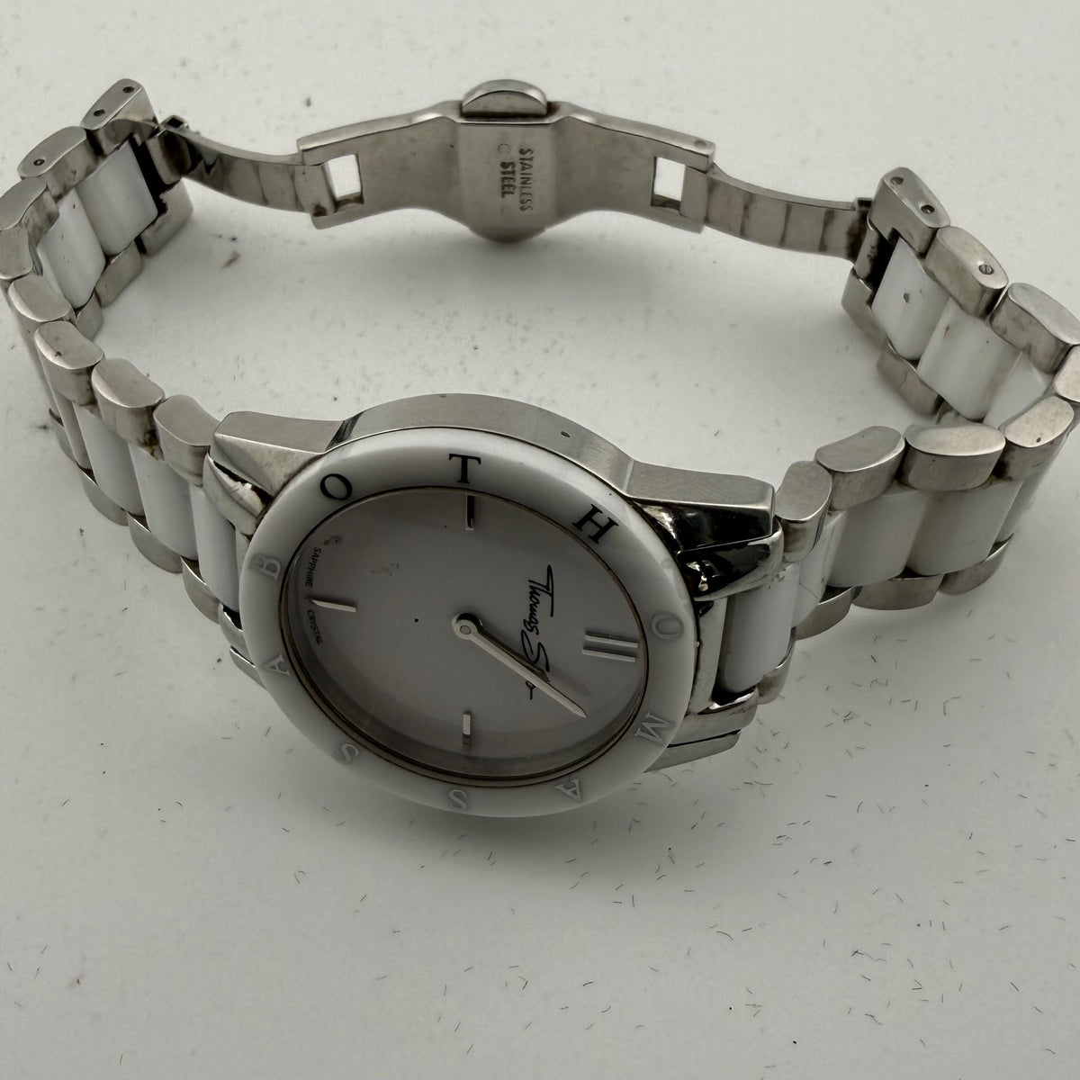 Thomas Sabo Ladies White Ceramic Bracelet Quartz Watch Sapphire Crystal Fully Tested and Working- £35.00
