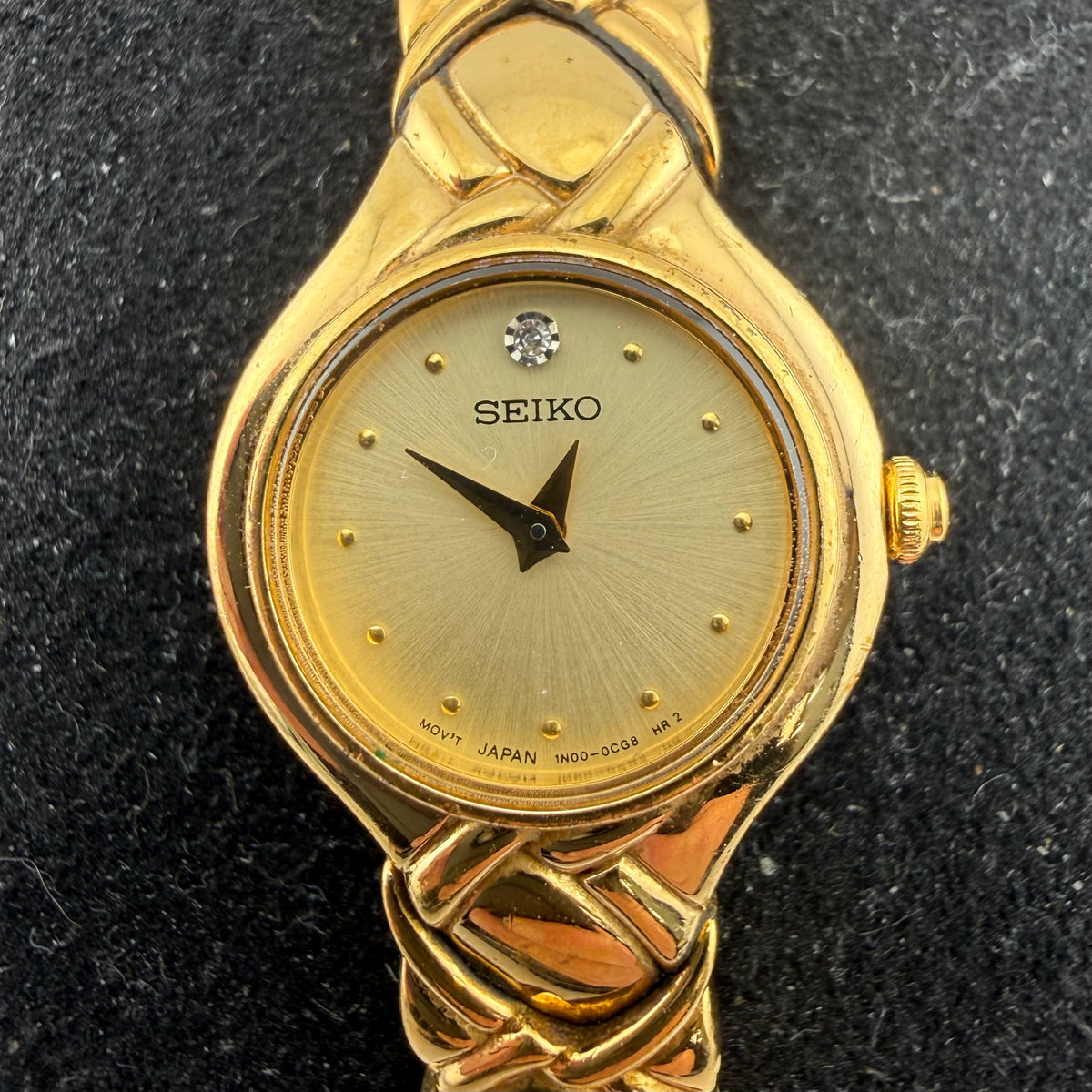 Seiko Ladies Gold Tone Quartz Watch 1N00-0CG8 Bracelet Fully Tested and  Working- £40.00
