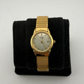 Sekonda 1624 Vintage Style Gold Tone Quartz Date Watch 27mm Stretch Bracelet (Fully Tested and working)- £15.00