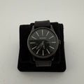 Nixon The Sentry Leather All Black Day Date Quartz Men’s Watch 45mm- £40.00