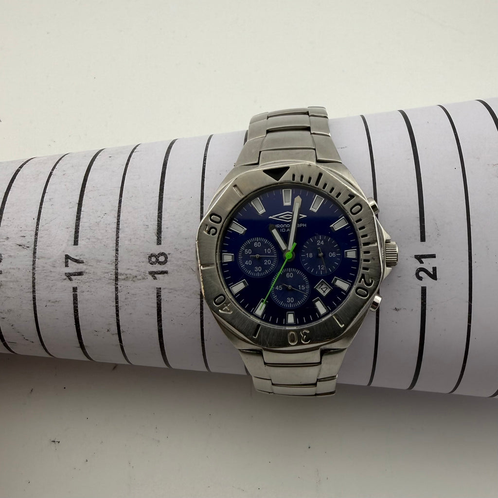 Umbro U356 Gents Blue Dial Quartz Chronograph 100M  Watch Fully Tested and Working- £30.00