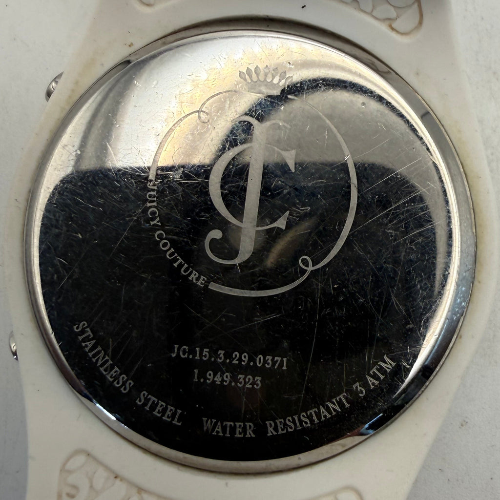 juicy Couture White Digital Silicone Strap 43mm Quartz Watch (Fully Tested and Working)- £25.00
