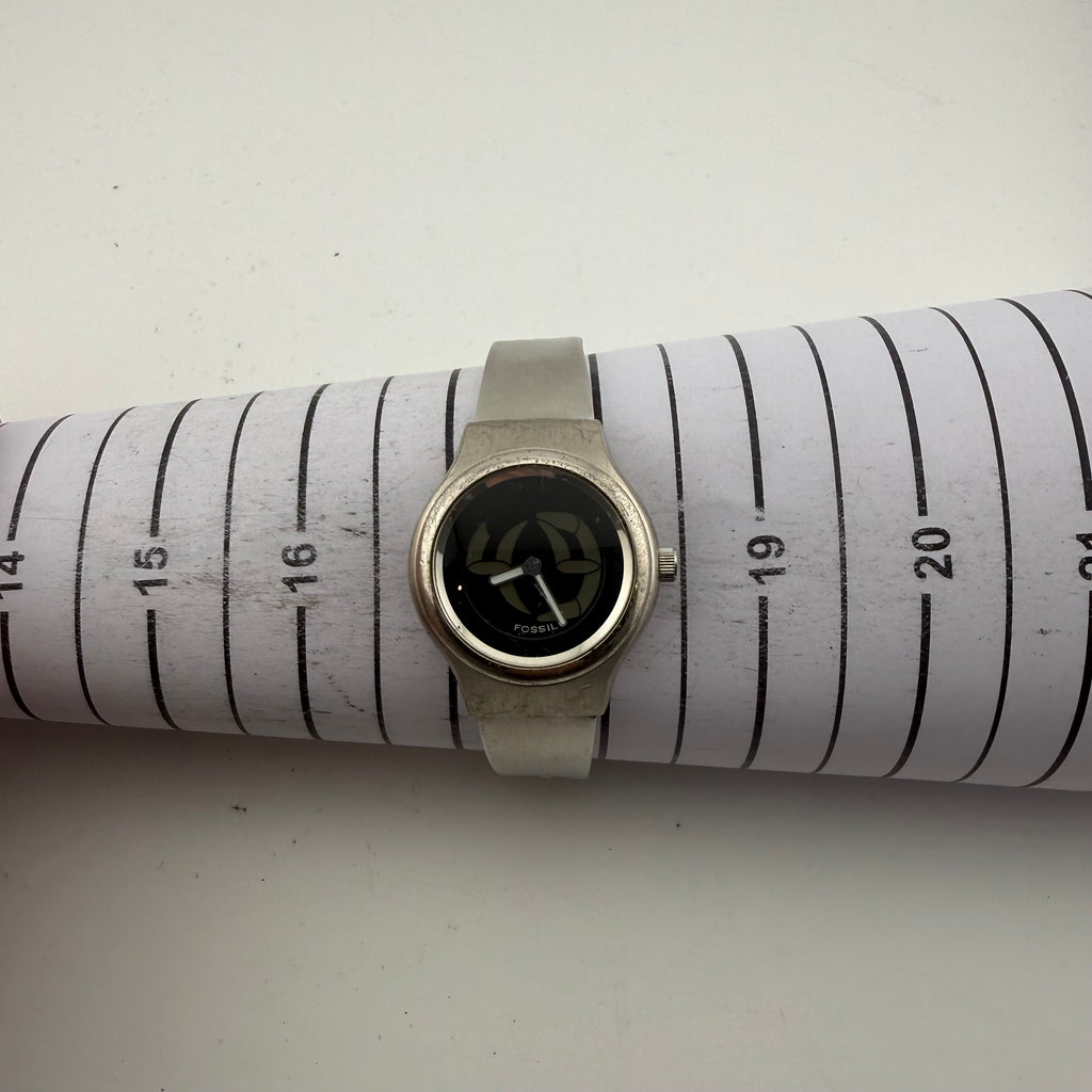 Fossil Ladies Black Dial Stainless Steel Quartz Bracelet Watch Fully Tested and Working- £28.00