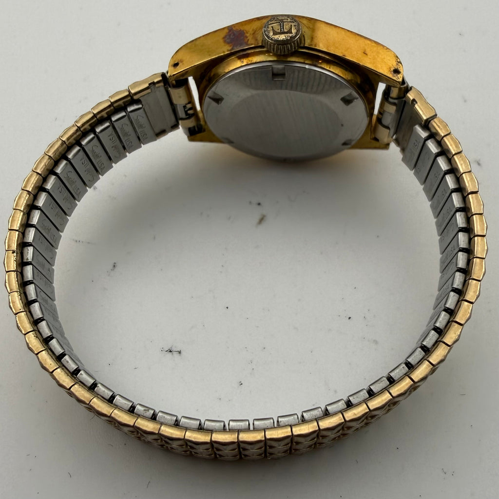 Vintage Tissot Swiss Mechanical Gold Tone Date Watch Fully Working