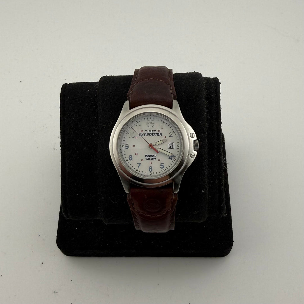 Timex Expedition Indiglo Gents Date Leather Strap Field Watch Fully Tested and Working- £20.00