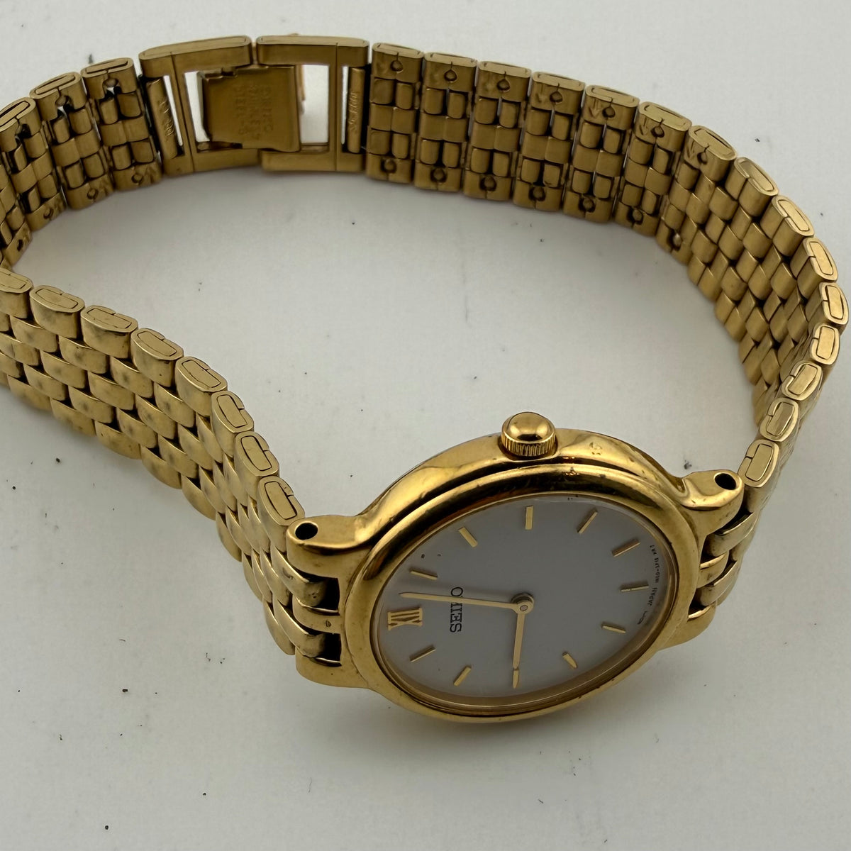 Seiko 1N00-1H90 Ladies Gold Tone Quartz Bracelet Watch Fully Tested and Working- £40.00