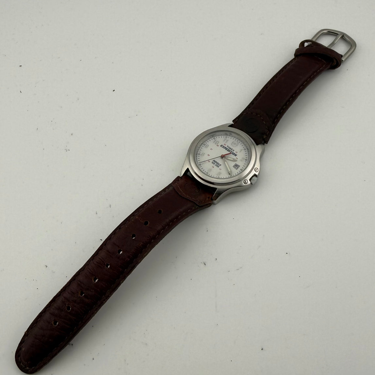 Timex Expedition Indiglo Gents Date Leather Strap Field Watch Fully Tested and Working- £20.00