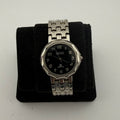Rojas Quartz Gents Black Dial Silver Tone Bracelet Watch Fully Tested And Working- £15.00