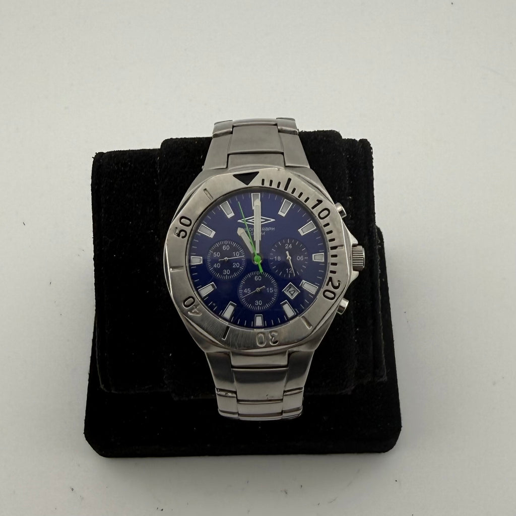 Umbro U356 Gents Blue Dial Quartz Chronograph 100M  Watch Fully Tested and Working- £30.00