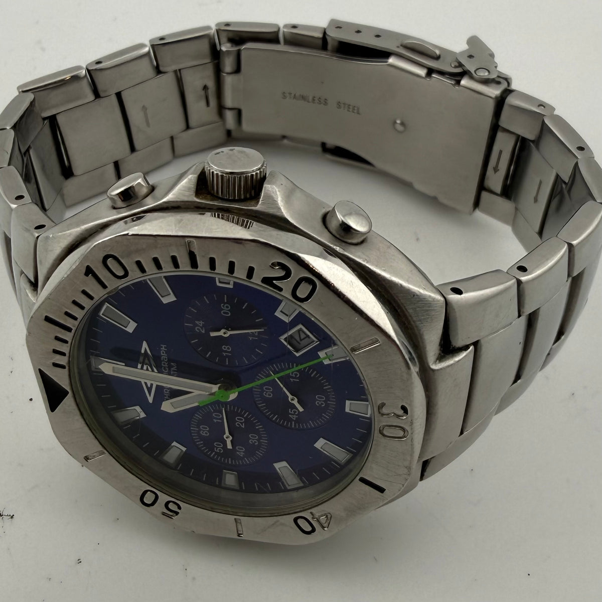 Umbro U356 Gents Blue Dial Quartz Chronograph 100M  Watch Fully Tested and Working- £30.00