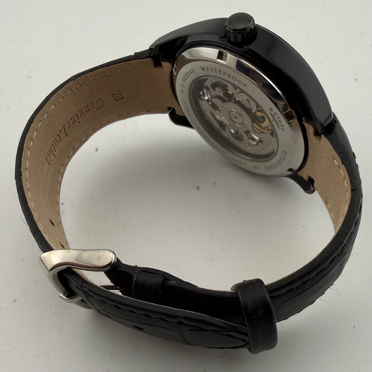 Rotary GS03630/04 Automatic Skeleton Watch Black Rose Gold – Fully Serviced Boxed- £150.00