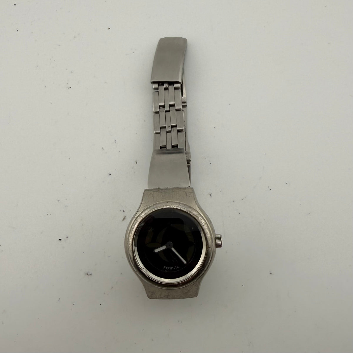 Fossil Ladies Black Dial Stainless Steel Quartz Bracelet Watch Fully Tested and Working- £28.00
