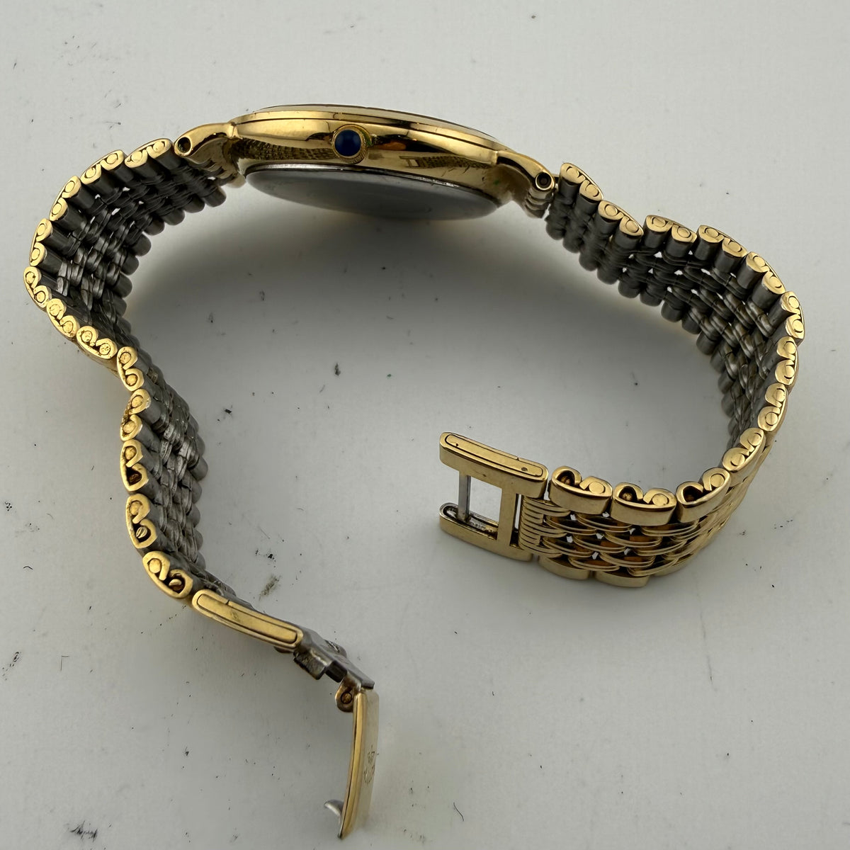 Rotary Gents Gold Plated Day Date Quartz Bracelet Watch G692 Fully Tested and Working- £35.00