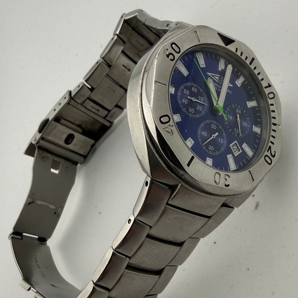 Umbro U356 Gents Blue Dial Quartz Chronograph 100M  Watch Fully Tested and Working- £30.00
