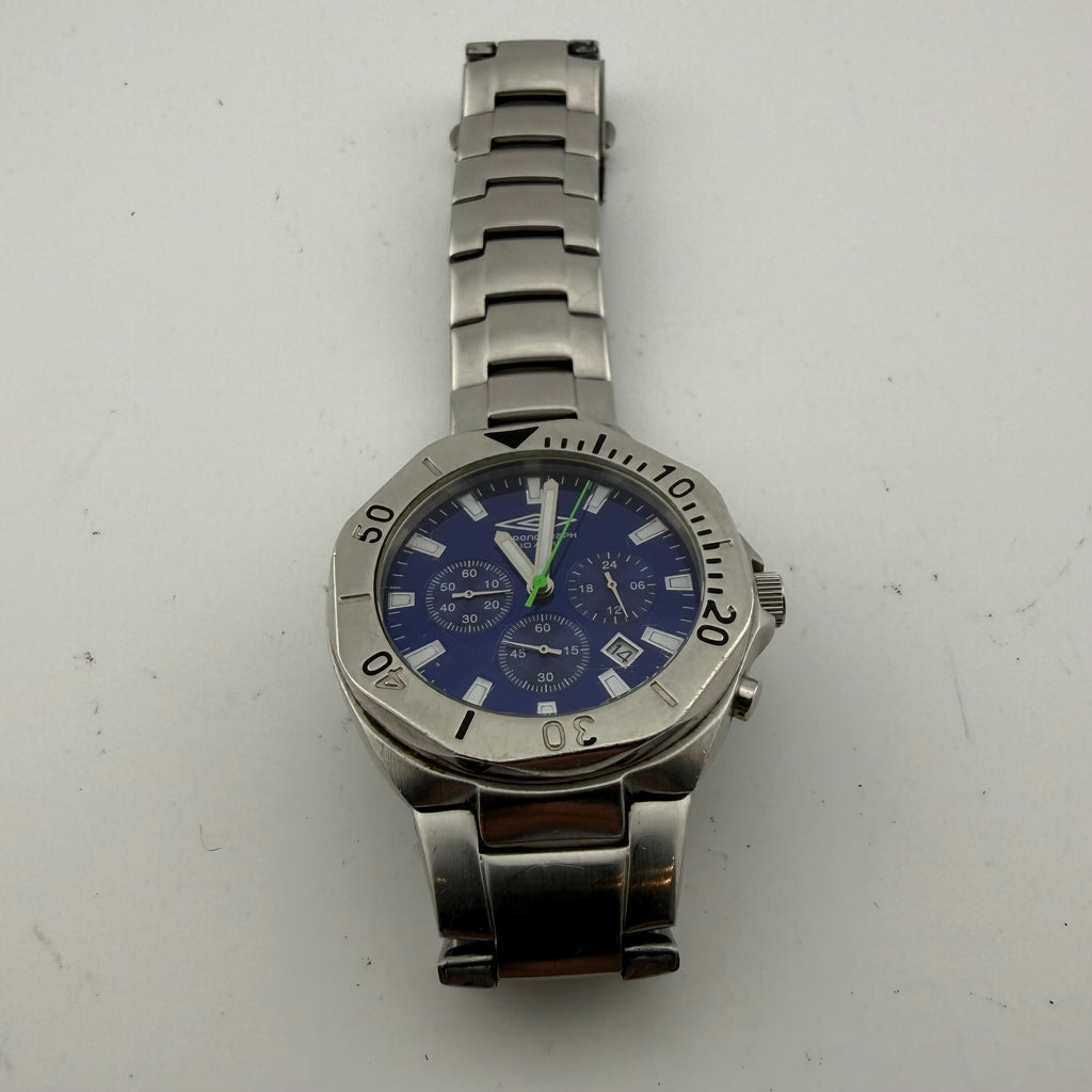 Umbro U356 Gents Blue Dial Quartz Chronograph 100M  Watch Fully Tested and Working- £30.00