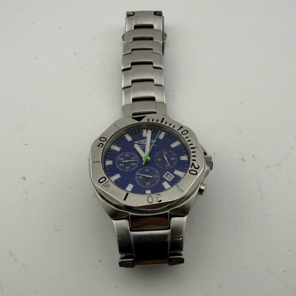 Umbro U356 Gents Blue Dial Quartz Chronograph 100M  Watch Fully Tested and Working- £30.00
