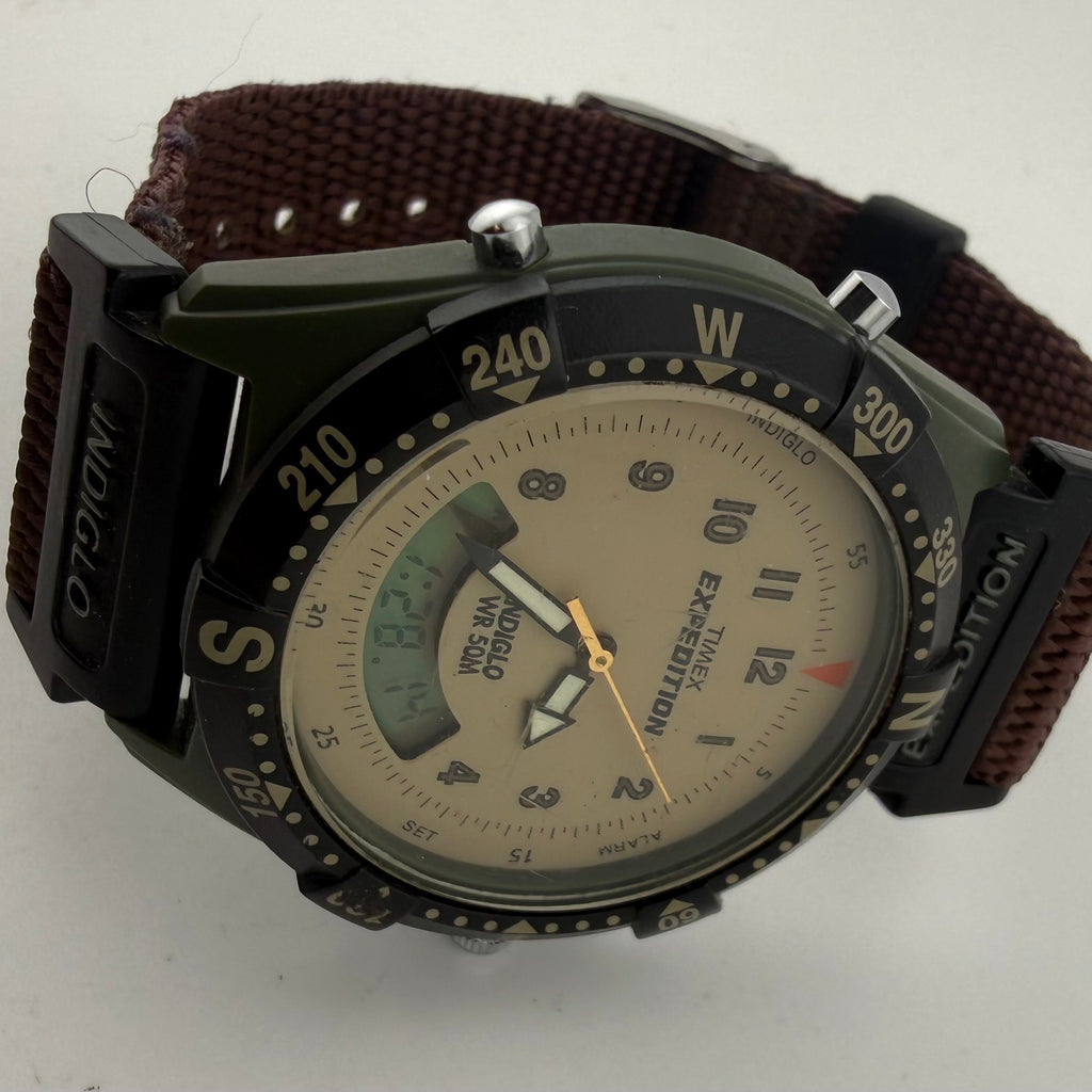 Timex Expedition Indiglo Ana-Digi Alarm WR50M Gents Watch Fully Tested and Working- £25.00