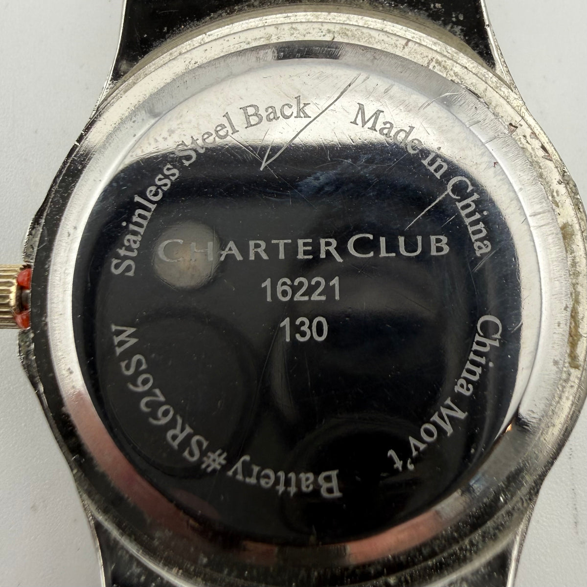 Charter Club 16221 Ladies Two Tone Crystal Bezel Quartz Watch Fully Tested and Working- £10.00
